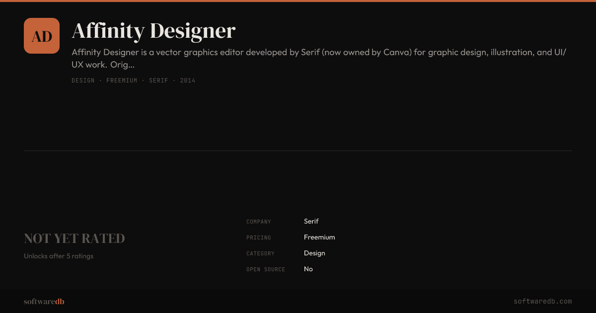 Affinity Designer — SoftwareDB